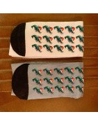 Christmas Festive Shrimp Socks -Grey /White Secret Santa Medium
