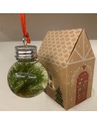 Christmas Hanging Moss Bauble- Kraft Gifting box at Shrimp Cove Buy Now1
